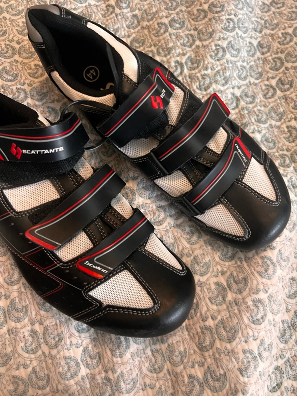 Sp Connect Cycling Shoes In Black, White & Red View 4